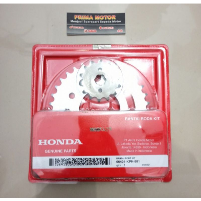 GEAR SET KARISMA SUPRA X 125 ORI HONDA HGP