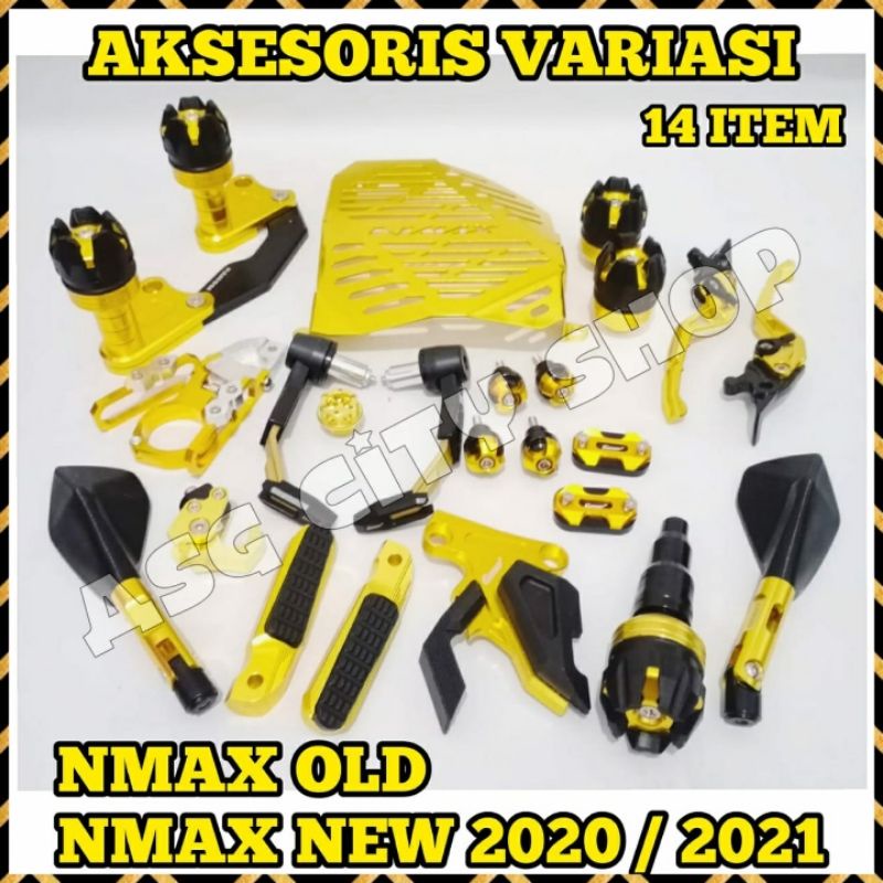 PAKET AKSESORIS VARIASI 14 ITEM YAMAHA NEW NMAX 2020/NMAX