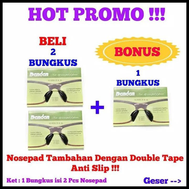 

Nosepad Tempel Double Tape Silikon/ Nose pad Bantalan Hidung Tambahan MURAH