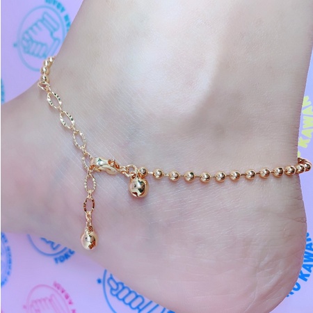 Gelang Tangan Emas Biji Lada Dewasa / Gelang Kaki Emas Biji Lada Bisa Kaki Bisa Tangan