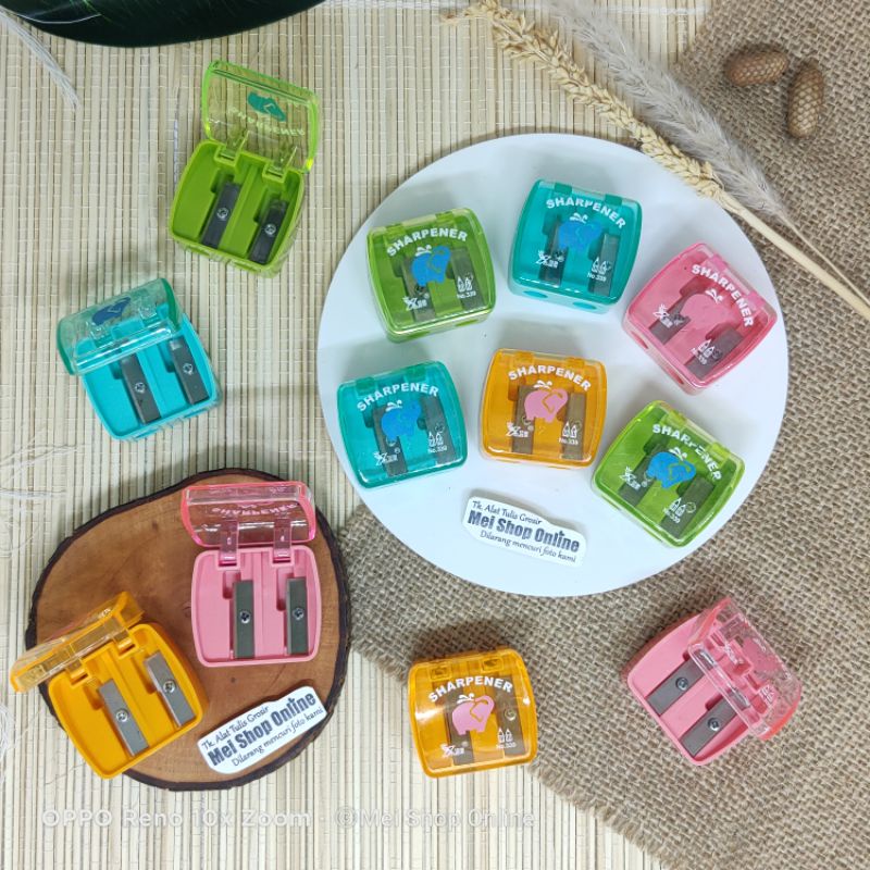 

Serutan / Rautan Lucu 2 Lubang Warna Warni
