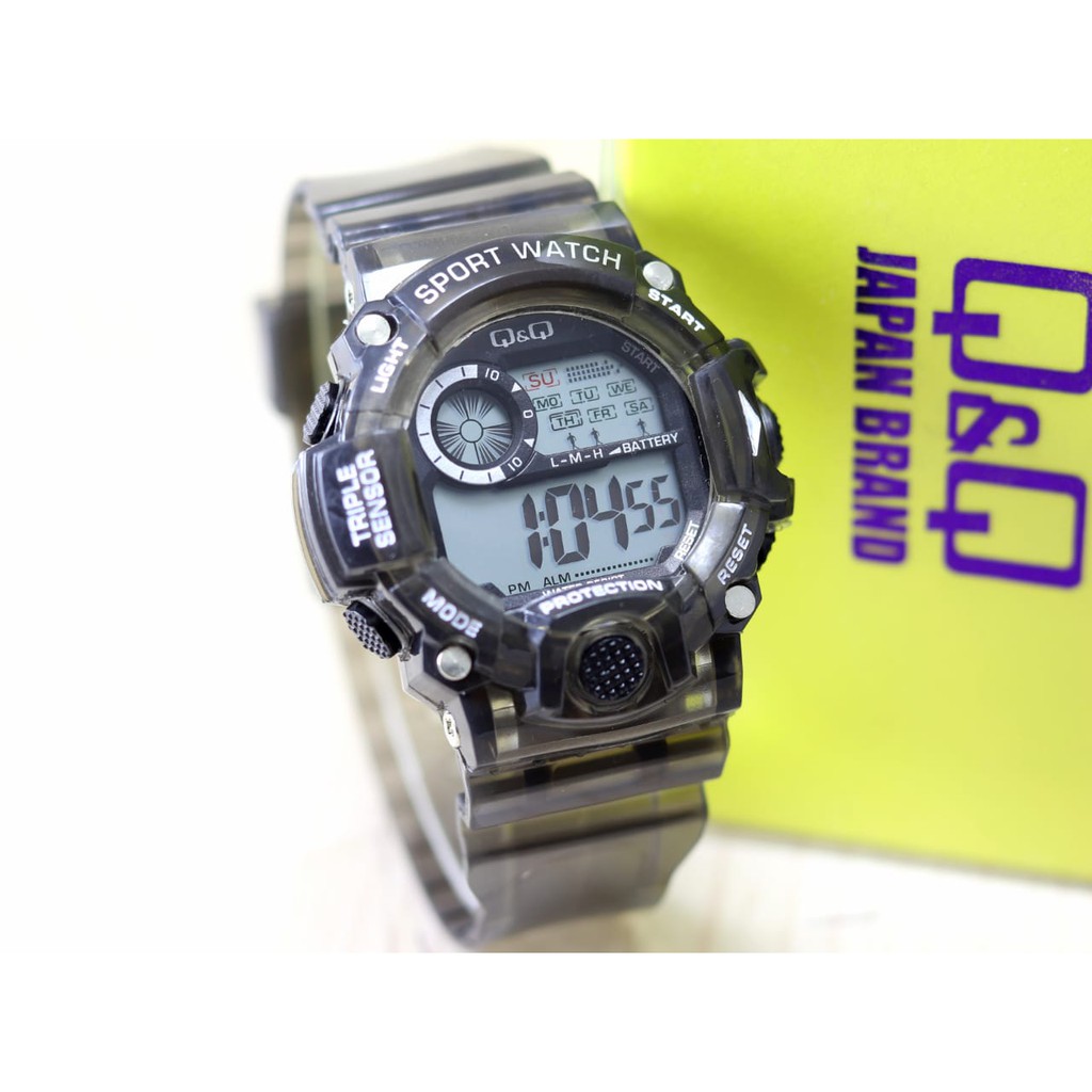 Q&Q QnQ QQ Digital Jam Tangan Karet Wanita