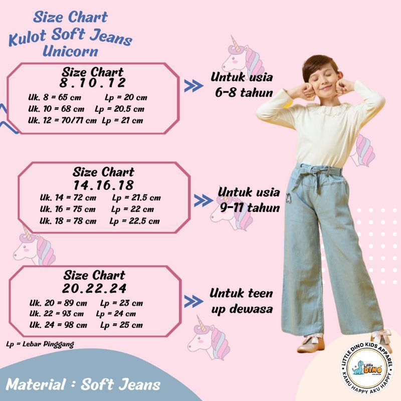 Kulot Denim Little Dino