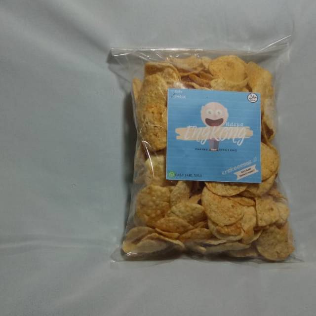 

Cemilan / Engkong Nasya / Emping Singkong Gurih asin manis & Pedas asin manis 250g