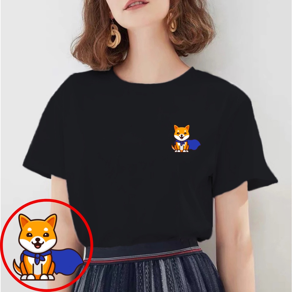 SPOTLIGHT_ID - BAJU KAOS WANITA SHIBA INU COMBED 30S , T SHIRT WANITA SHIBA INU , KAOS DISTRO WANITA