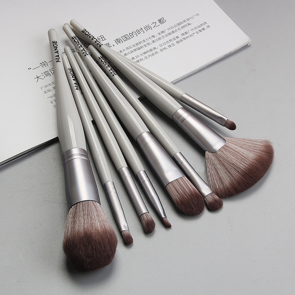 MAANGE 8Pcs/Set Pro Makeup Brush Set Soft Comfortable Multifunction Makeup Brushes Kits For Lip Powder Foundation Eyebrow Eyeshadow Highlighter Beauty Tool