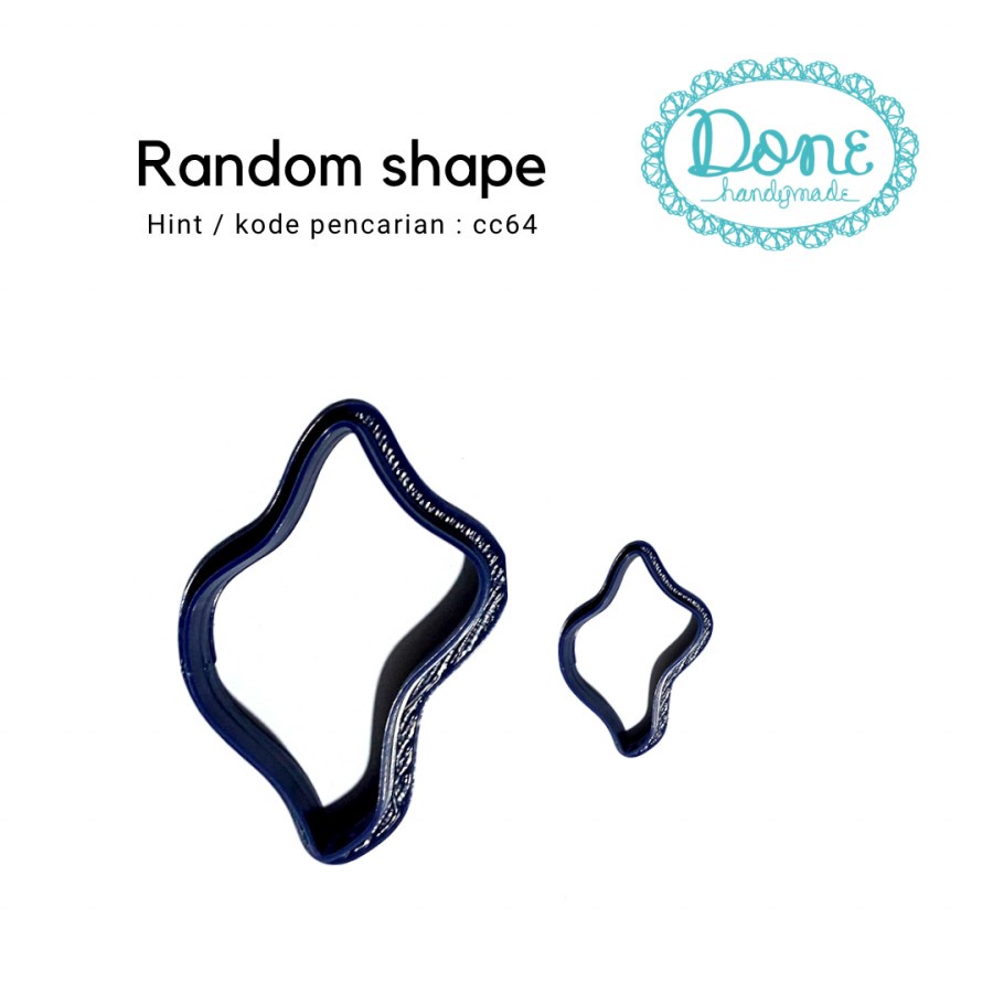 Random shape earring cutter clay fondant cutter splash pattern cc64