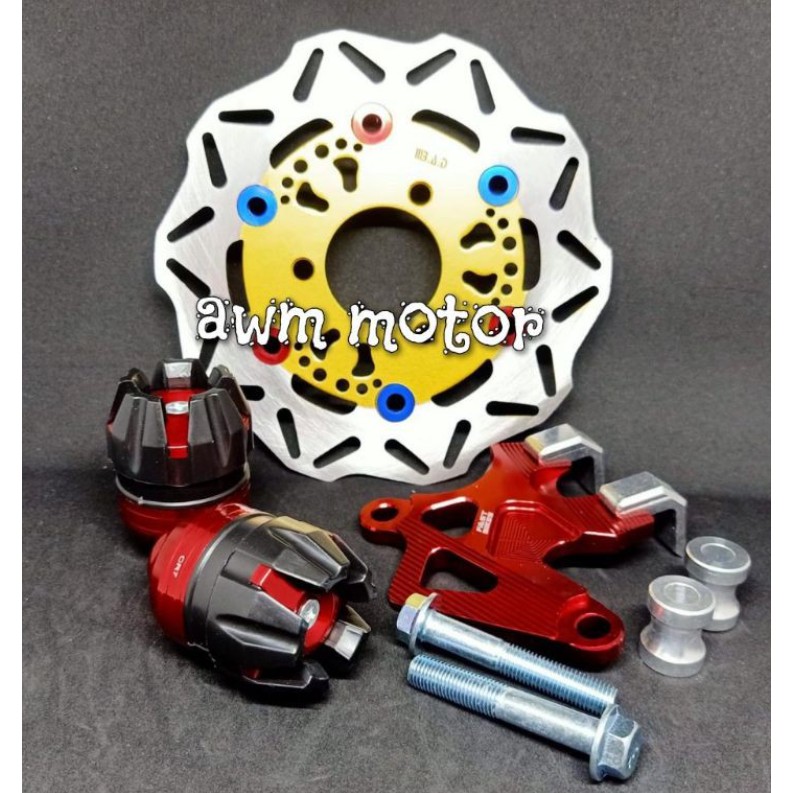 [PAKET HEMAT]Piringan/Disc Depan + Kaliper Yamaha+Jalu AsMio J,Fino 125,Soul GT110/125 Inject,Mio M3