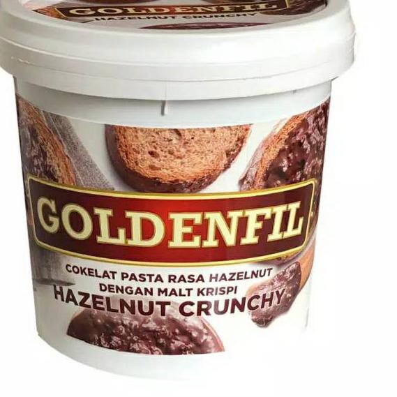 goldenfill hazelnut crunchy/ selai goldenfil hazelnut 1kg