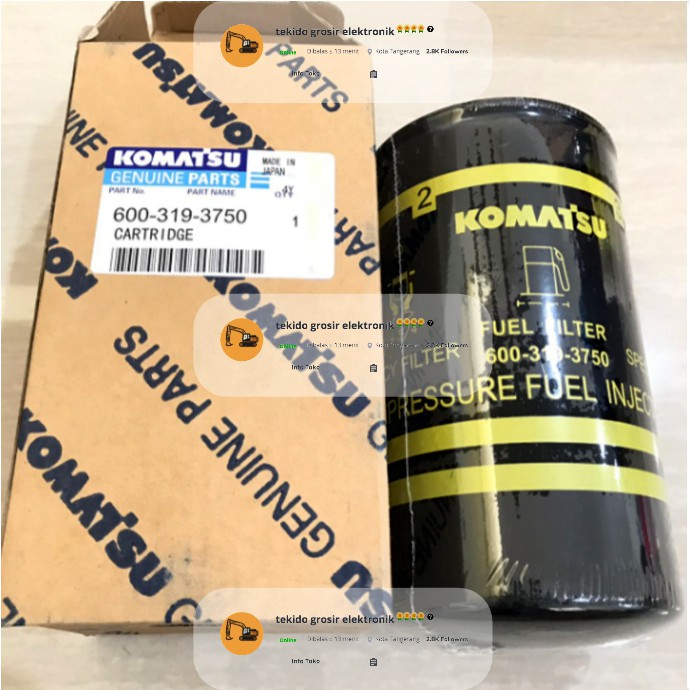 FILTER SOLAR 600-319-3750 FILTER SOLAR KOMATSU 600 319 3750