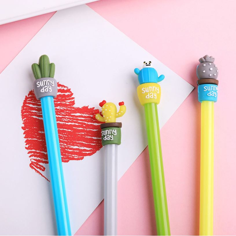 

P02S Pulpen Sunny Day pulpen kaktus pena kaktus lucu