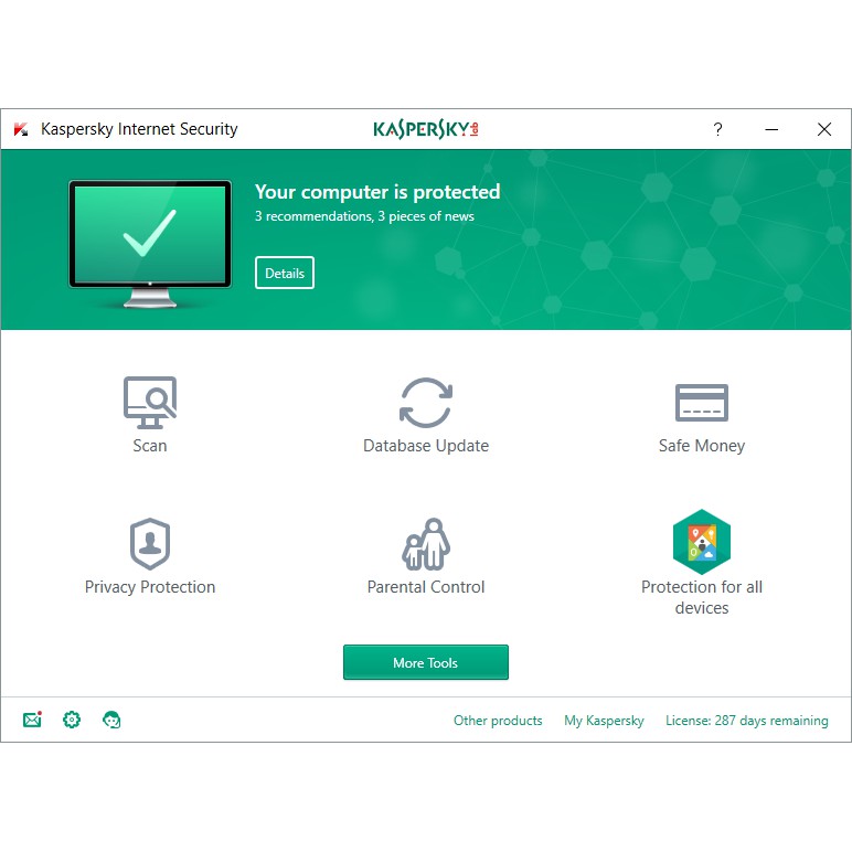 KASPERSKY INTERNET SECURITY KIS 1 Device-1 Year license