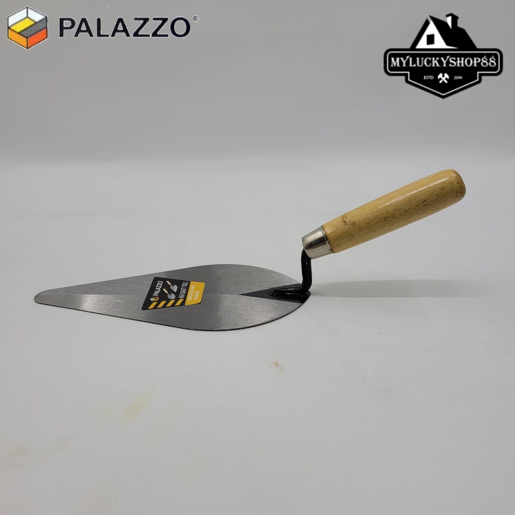 Sendok Semen Palazzo Gagang Kayu 8 inch Lancip 8&quot;