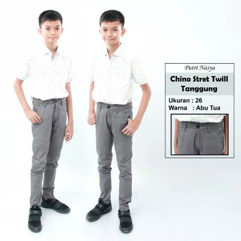 celana chino junior tanggung celana Chino anak 24/26 chino panjang anak