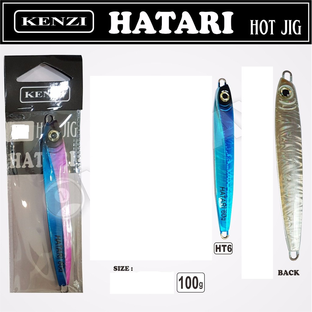 umpan pancing metal jig Kenzi Hatari 100 gram