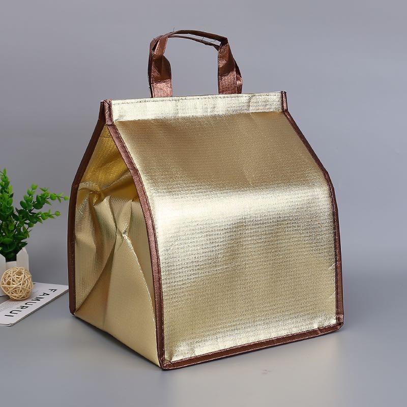 IPAY Tas Pendingin Makanan Portable Cooler Bag Box Thermal Insulated Bag - LAIY07 - Golden