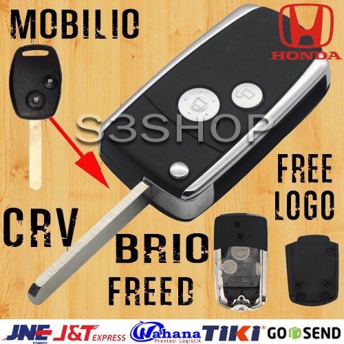 Casing Kunci Lipat Flip Key Honda CRV Jazz Brio Mobilio Honda 2 Tombol