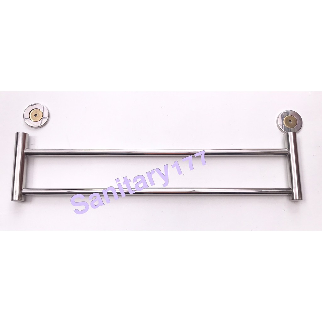 Rak handuk 2 baris stainless star Murah s7/ gantungan tempat  handuk 2 susun hanger cloth towel rack 2susun bar