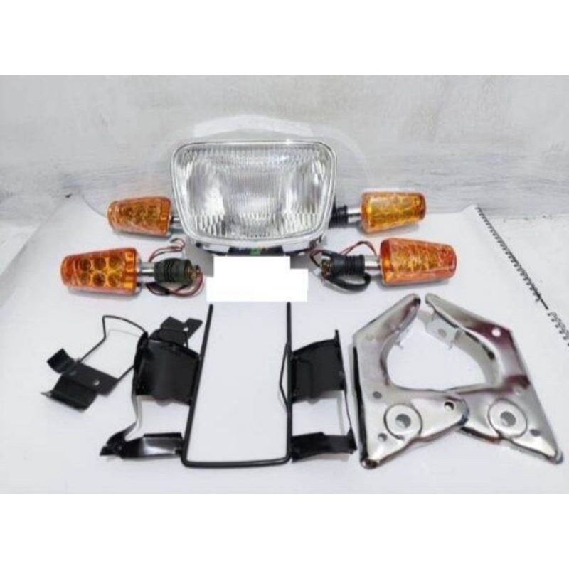 Paket Reflektor Lampu Depan Rx-King Lampu  2Set Rx-King Plus Breket Lampu Headlamp Rx-King Full Set