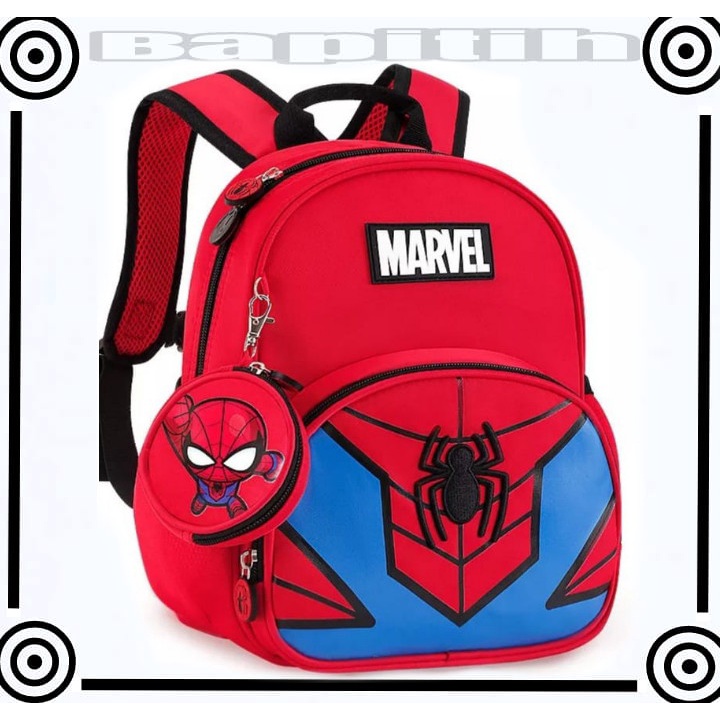 BPT MARVEL - Tas Ransel Fashion Sekolah Anak Laki Laki PAUD TK SD Marvel Super Hero