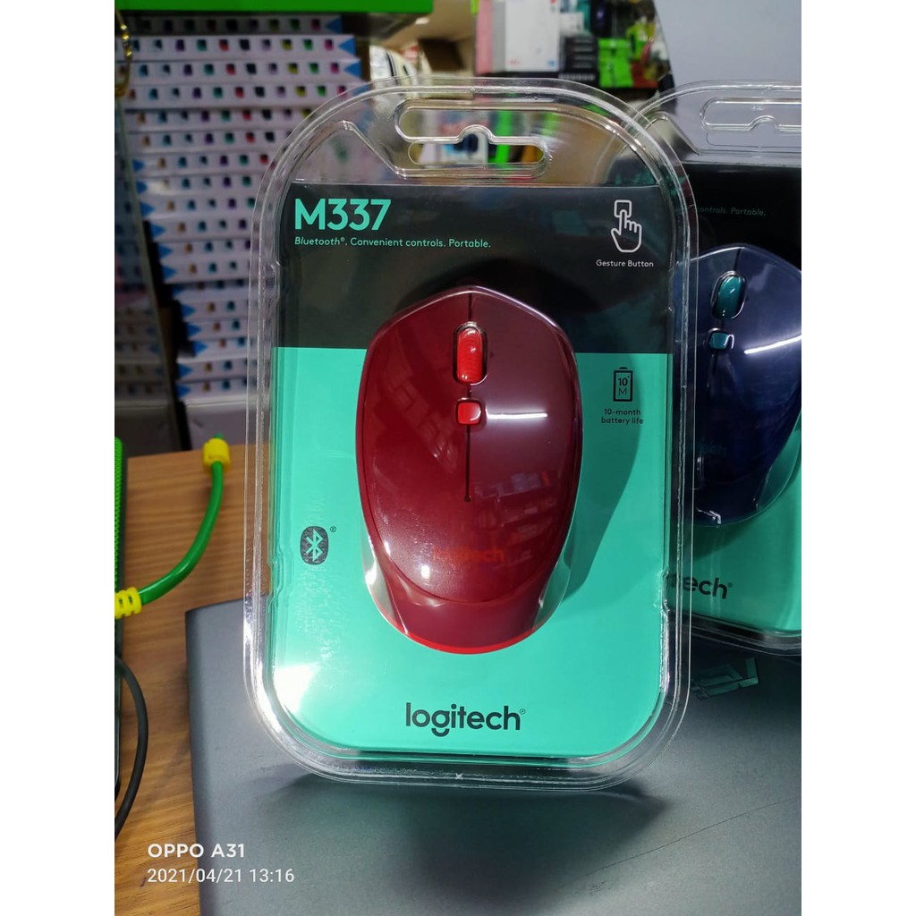 Mouse Bluetooth Logitech M337 Bluetooth Mouse - Android, Mac, Windows original 100% garansi resmi