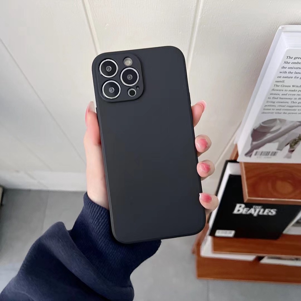 Soft Case TPU Warna Polos Untuk Xiaomi Redmi 9A 10 9 9T 9C NFC Mi 10 10T 11 Lite POCO M3 POCO F3 M3 Pro K30s