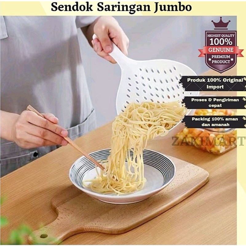 Sendok Saringan Mie Sendok Saringan Jumbo Serbaguna Tirisan Sendok Mie