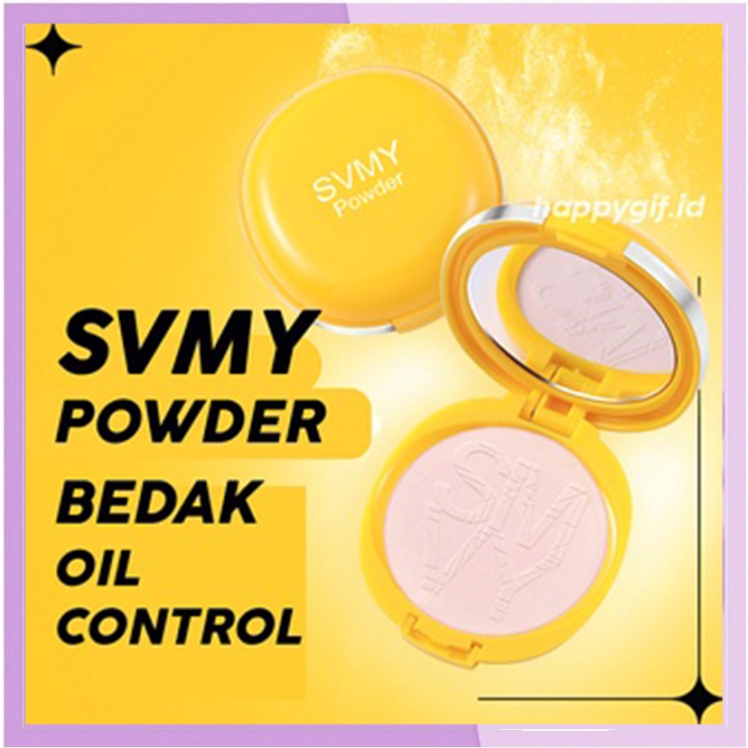 SVMY Bedak Make Up Powder Cake Oil Control Filled with very fine powder granules LA172