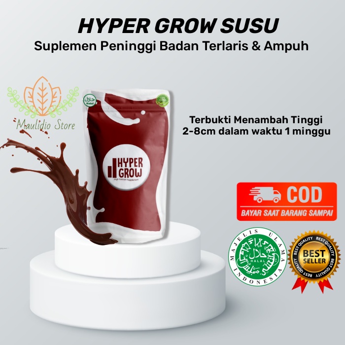 

HYPER GROW SUSU – Peninggi Badan Terlaris / susu penambah tinggi badan / penambah tinggi badan cepat