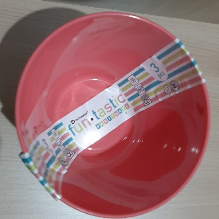 TEMPAT MAKAN MANGKOK SAJI SOUP 3PCS FUNTASTIC DINNER BOWL TECHNOPLAST 5&quot; 3