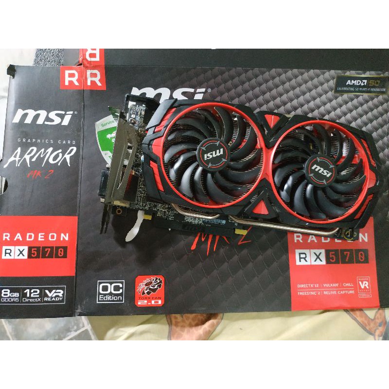 radeon MSI Rx armor mk 2 570 8gb ddr 5