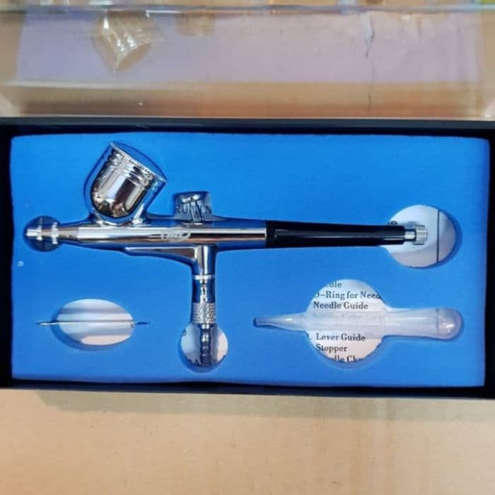 

(MEI) Spray gun /air brush kit EW-550 pena alat lukis merek H&L