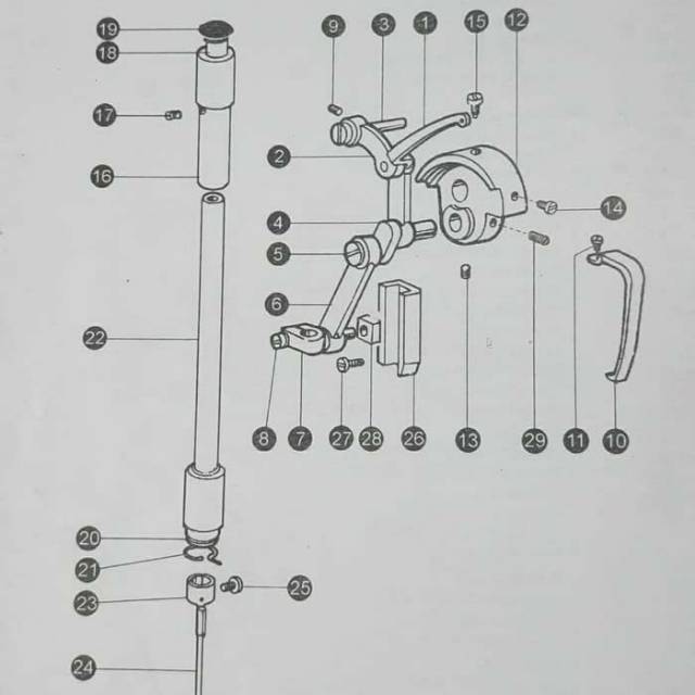 22T2-020 Kotak Tahu Mesin Jahit Typical / Slide Block