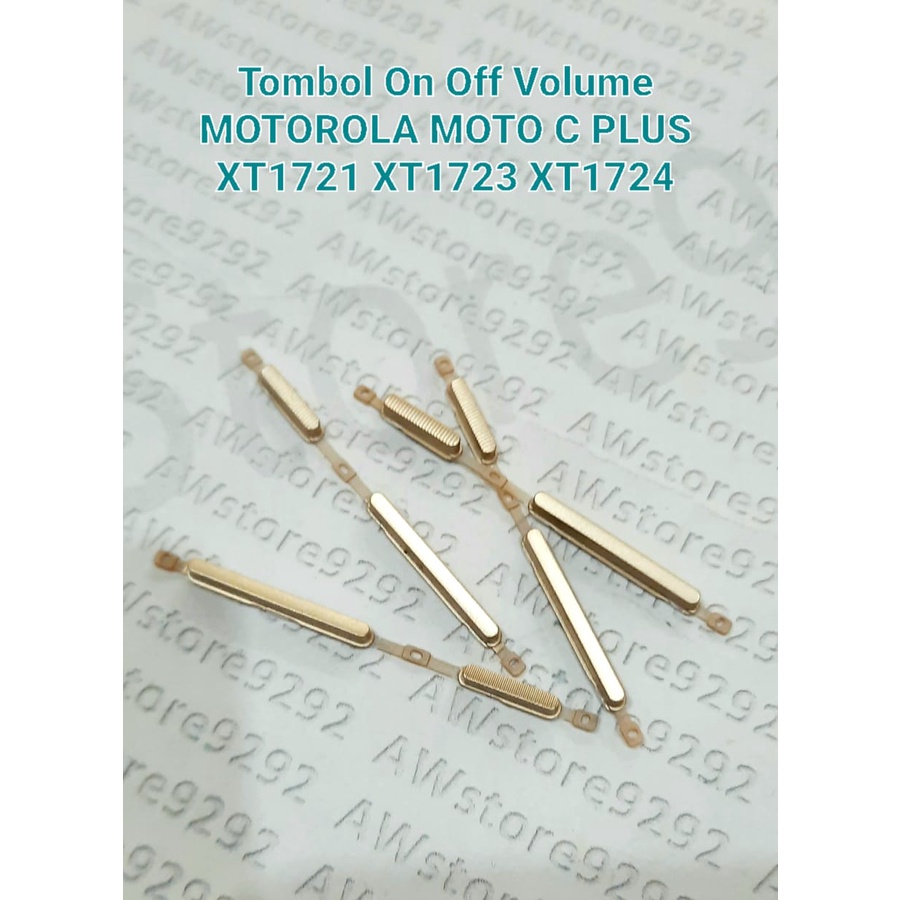 Tombol Power On Off dan Volume Luar MOTOROLA MOTO C PLUS XT1721 - XT1723 - XT1724 / MOTO C+ XT - 1721 - 1723 - 1724