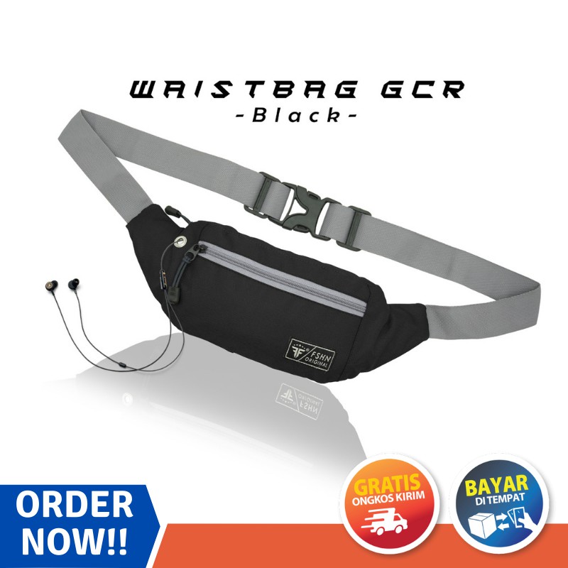 Triple F Selempang Pria Tas HP/Tas Dada USB/Waistbag Soulgate Sling Bag Waterproof