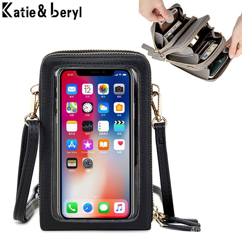 Cell Phone Purse Smartphone Wallet with Shoulder Strap Handbag for Women Chicken Waffles Small Crossbody Bag 