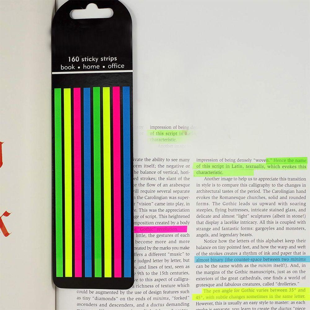 Tabs Indeks Atas Hadiah Neon Anak Stiker Warna