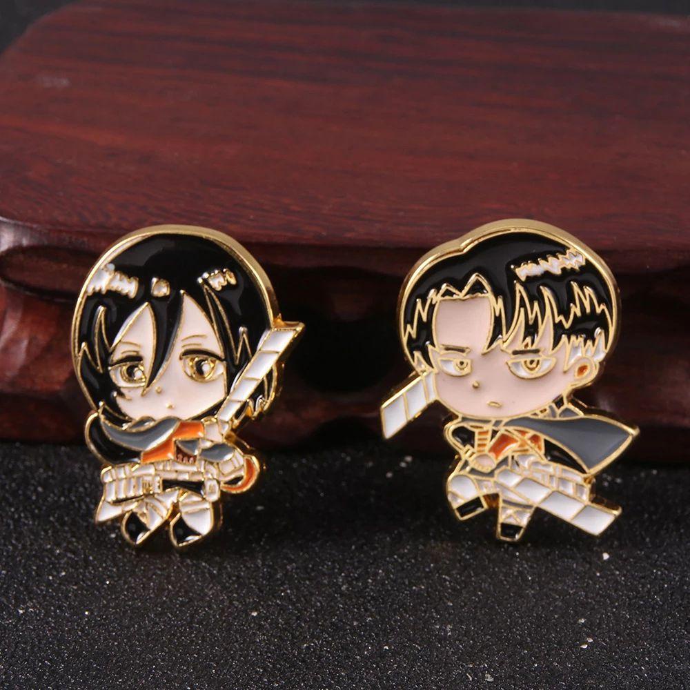 [Elegan] Attack on Titan Pin Aksesoris Pakaian Dekorasi Jaket Pin Pramuka Legion Kartun Dekorasi Lencana Anime Badge