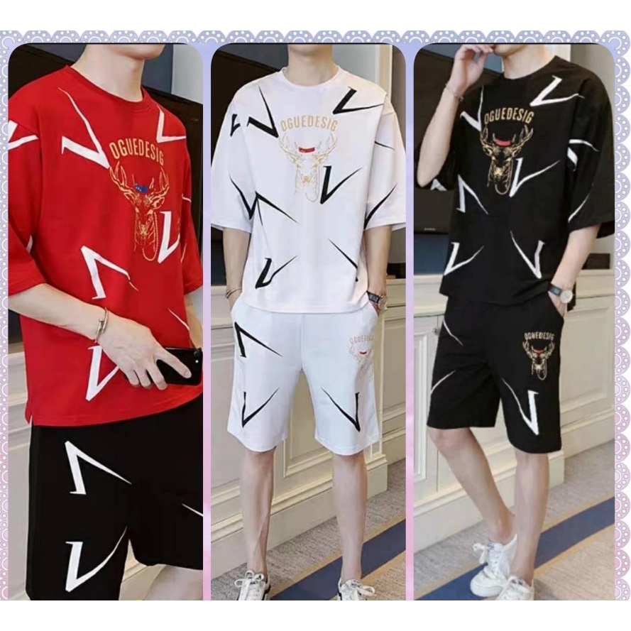 Baju Setelan Outfit Pria Kekinian 1 Set Lengkap Keren Stelan Cowok Derry