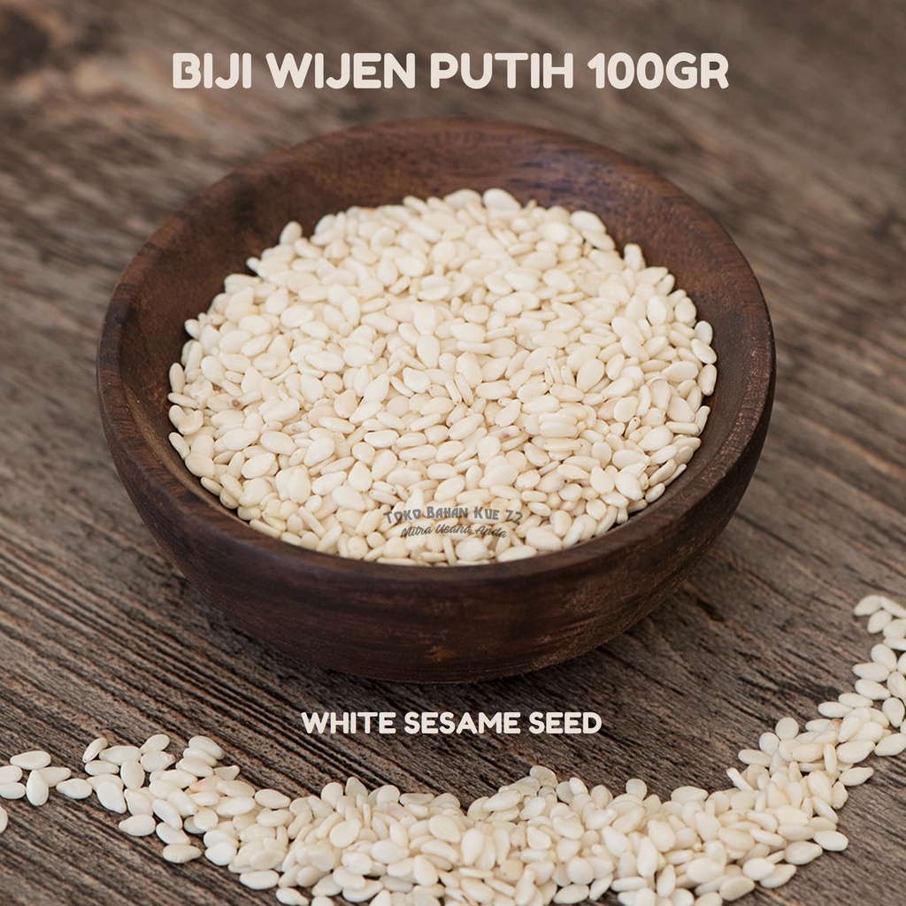 

Biji Wijen Putih 100gr White Sesame Seed Kualitas Premium