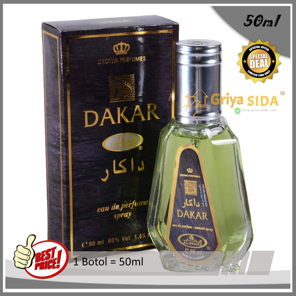 Parfum al rehab dakar 50ml original minyak wangi alrehab spray aroma dakar PROMO!