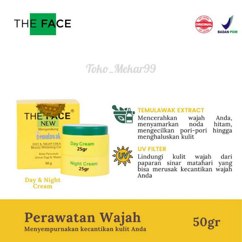 PAKET CREAM THE FACE Temulawak BPOM ISI 5in /4in1/ 3in1 LENGKAP ORIGINAL