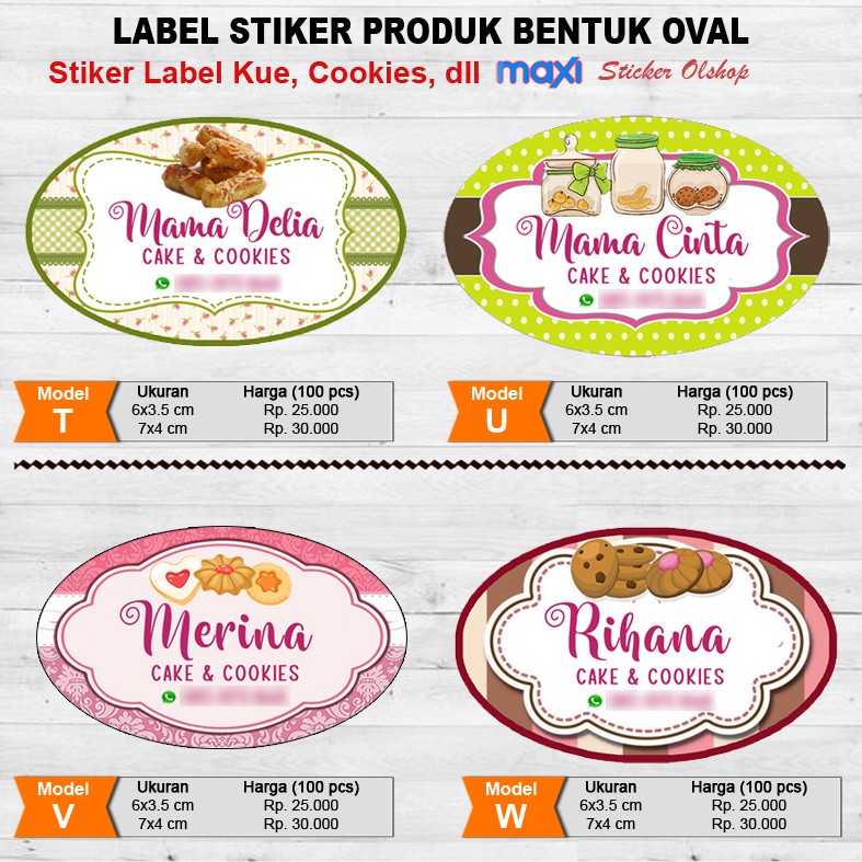 30 Trend Terbaru Stiker Label  Makanan  Bentuk  Kotak 