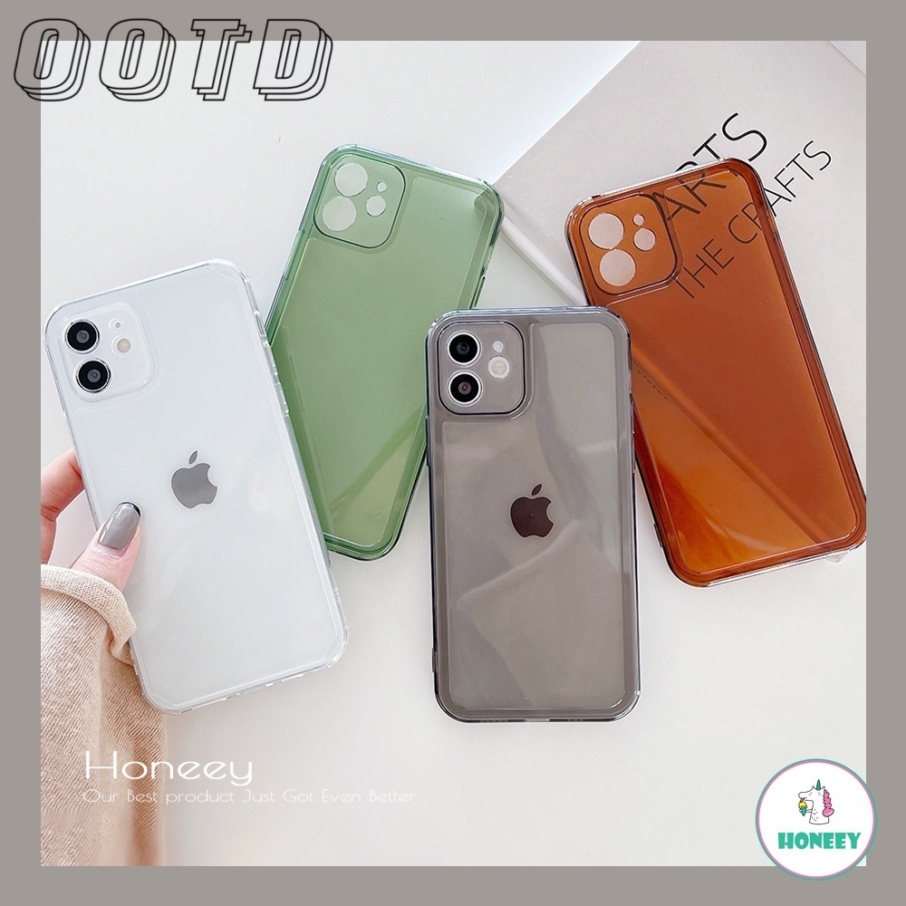 Candy Color Shockproof Transparent Phone Case for IPhone