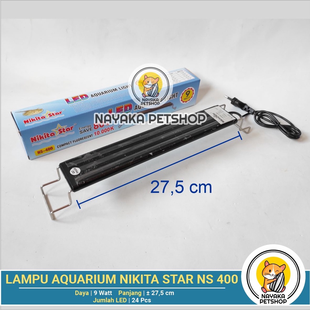 Nikita Star NS 400 40 cm Lampu Led Aquascape Aquarium