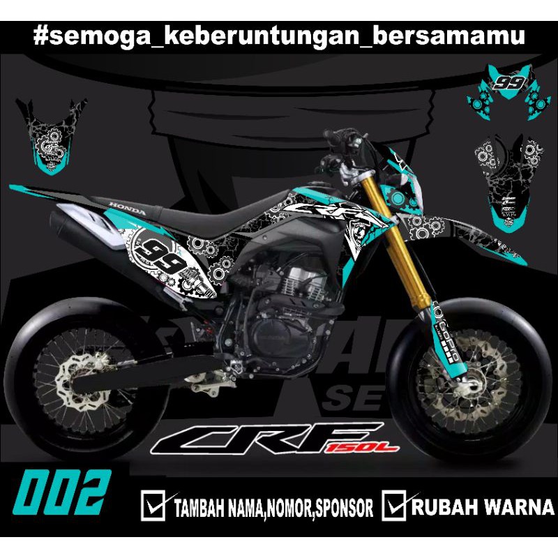 Sticker setiker stiker decal CRF 150 L- Fullbody-Dekal stiker CRF 150 L Trail Supermoto minimalis