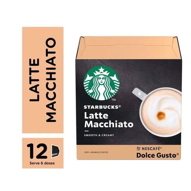 

Nescafe Dolce Gusto NDG Starbucks Latte Macchiato Coffee Capsule