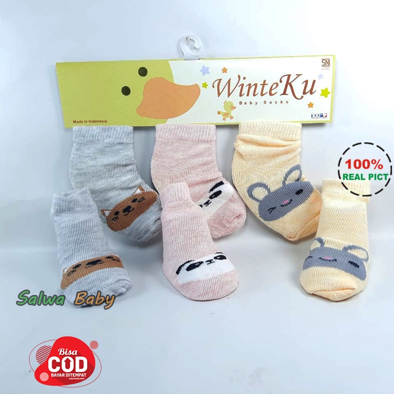 3 Pasang Kaos Kaki Bayi 3 In 1 Usia 3-12 Bulan Kualitas Premium Anababy