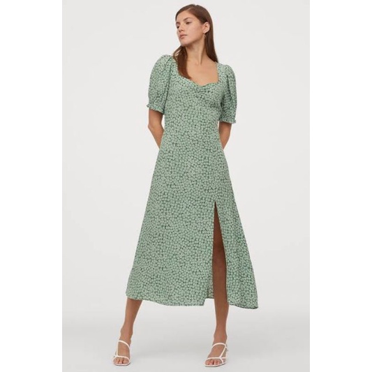 H*M PUFF SLEEVE MAXI DRESS