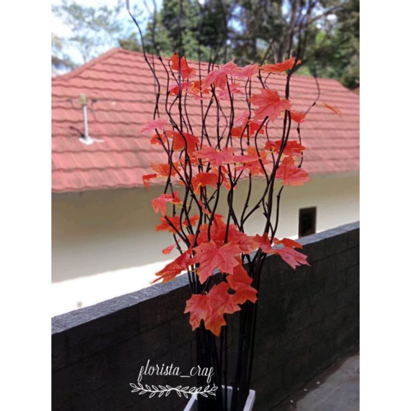 ANEKA DAUN MAPLE BAMBU ULIR CENDANI